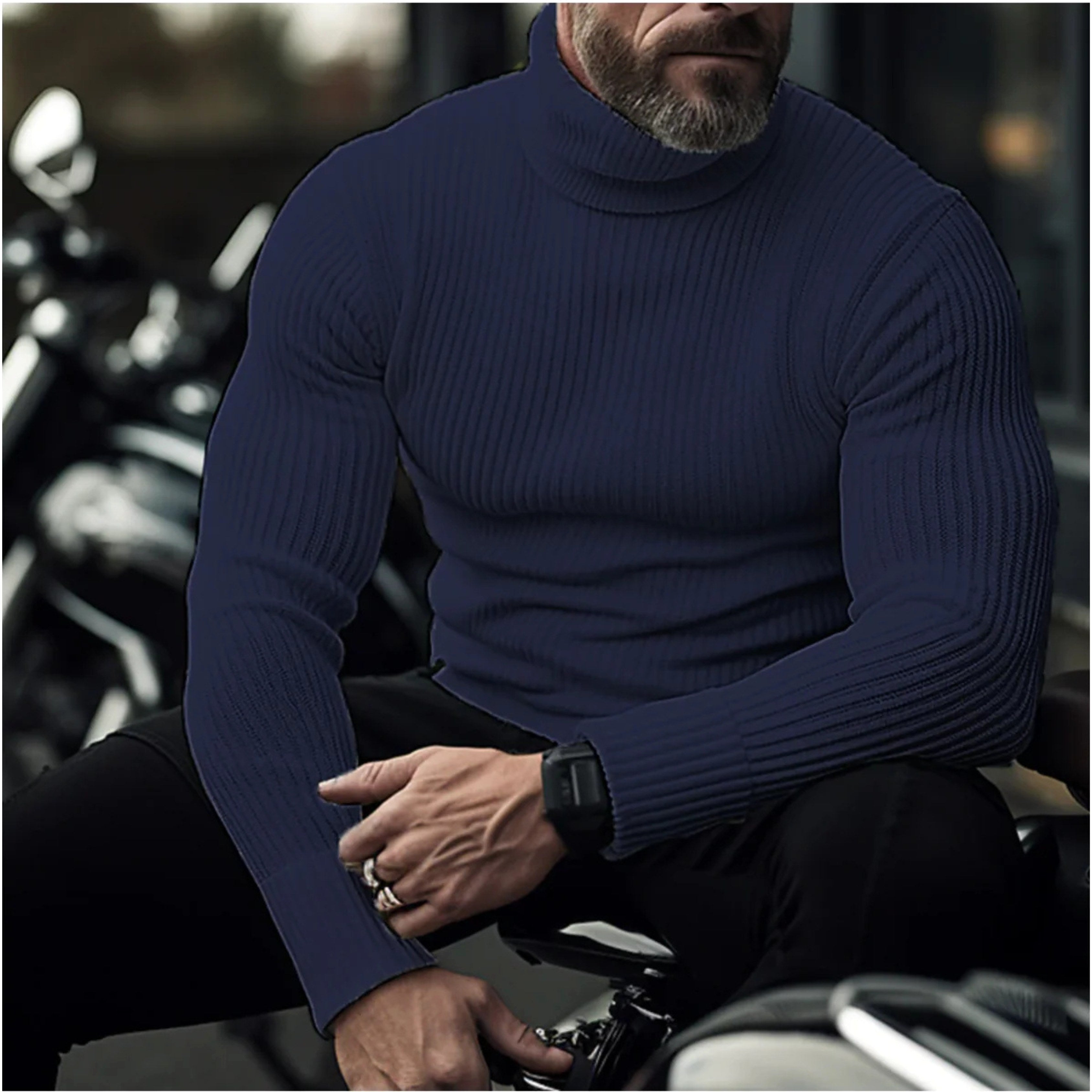 Rupert | Herren Rollkragenpullover, strukturierter Rollkragen-Pullover | Nomadnts | Nomadnts