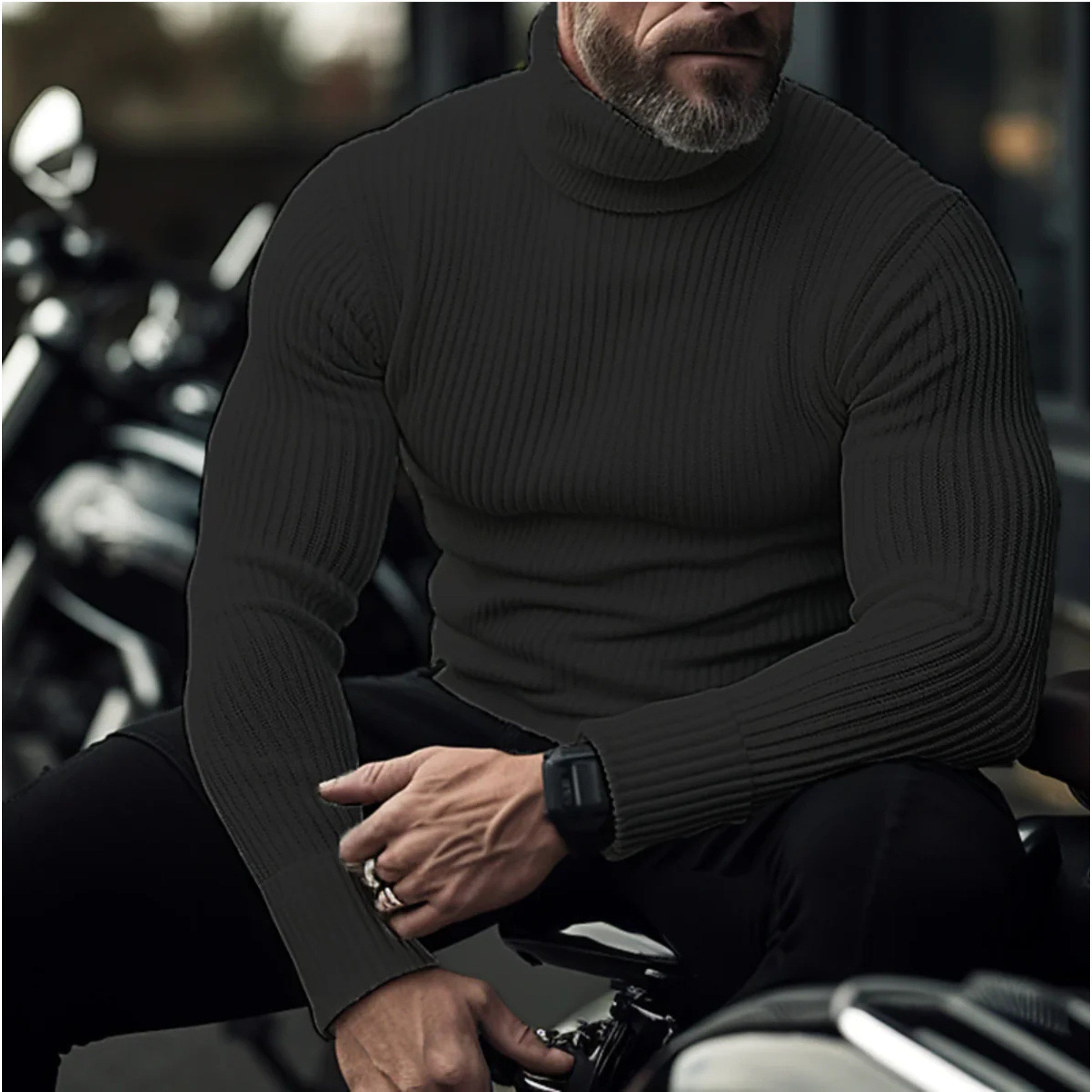 Rupert | Herren Rollkragenpullover, strukturierter Rollkragen-Pullover | Nomadnts | Nomadnts