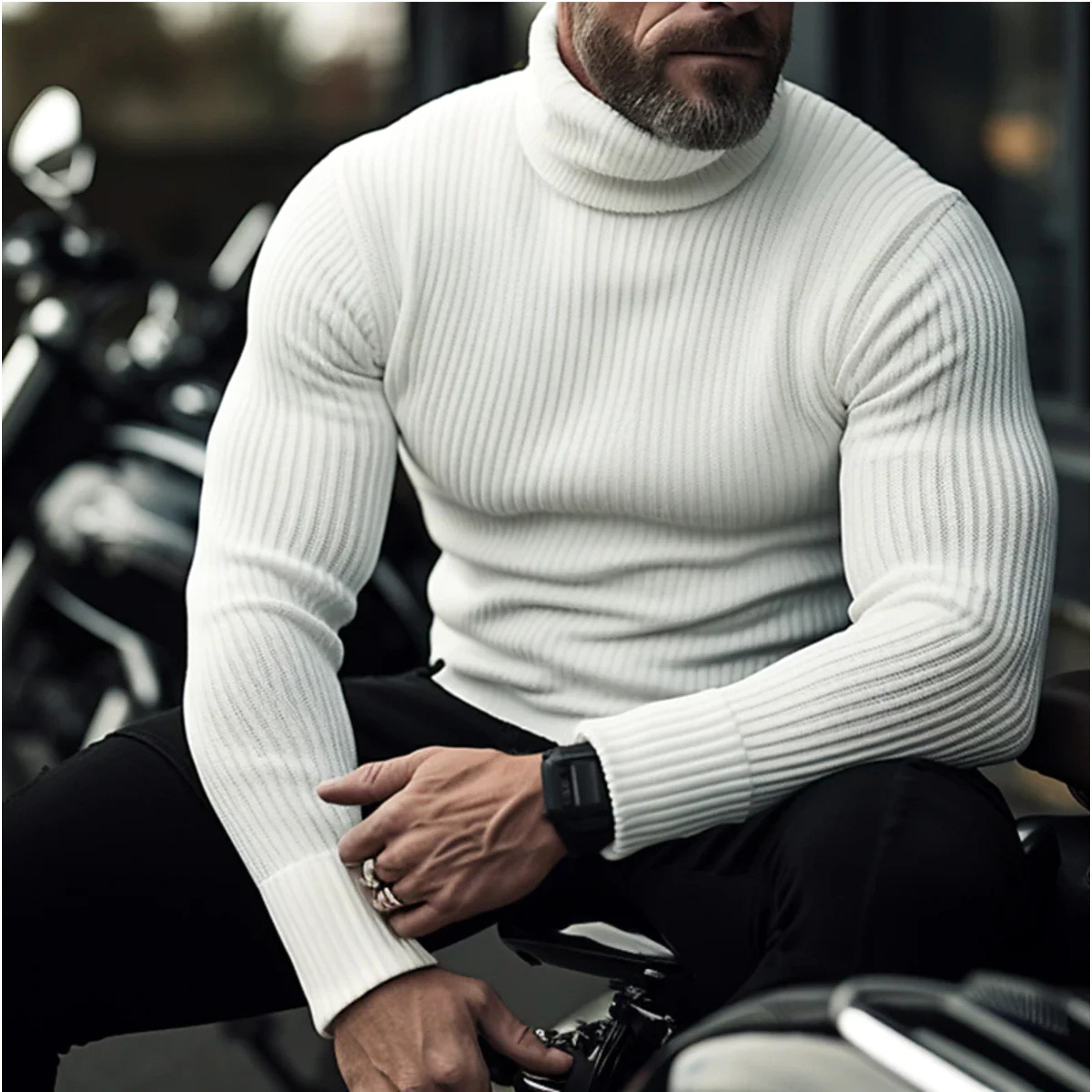 Rupert | Herren Rollkragenpullover, strukturierter Rollkragen-Pullover | Nomadnts | Nomadnts