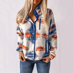 Sandra | Damen Button-Up-Jacke, strukturierte Jacke mittlerer Stärke | Nomadnts | Blue