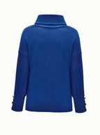 Scarlett | Damen Rippstrick-Pullover mit Schalkragen und Manschettenknöpfen, strukturierter Strickpullover | Nomad NTS