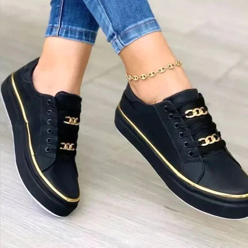 Scarlett | Damen orthopädische Wanderschuhe, gepolstert für den täglichen Gebrauch | Nomadnts | Black