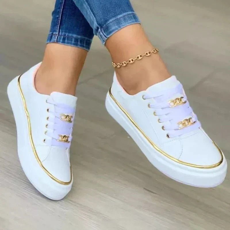 Scarlett | Damen orthopädische Wanderschuhe, gepolstert für den täglichen Gebrauch | Nomadnts | White