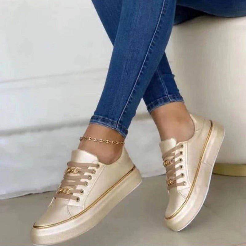 Scarlett | Damen orthopädische Wanderschuhe, gepolstert für den täglichen Gebrauch | Nomadnts | Gold