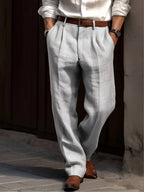 Sean | Herren klassische Bundfaltenhose, bequeme Anzughose | Nomadnts | Nomadnts