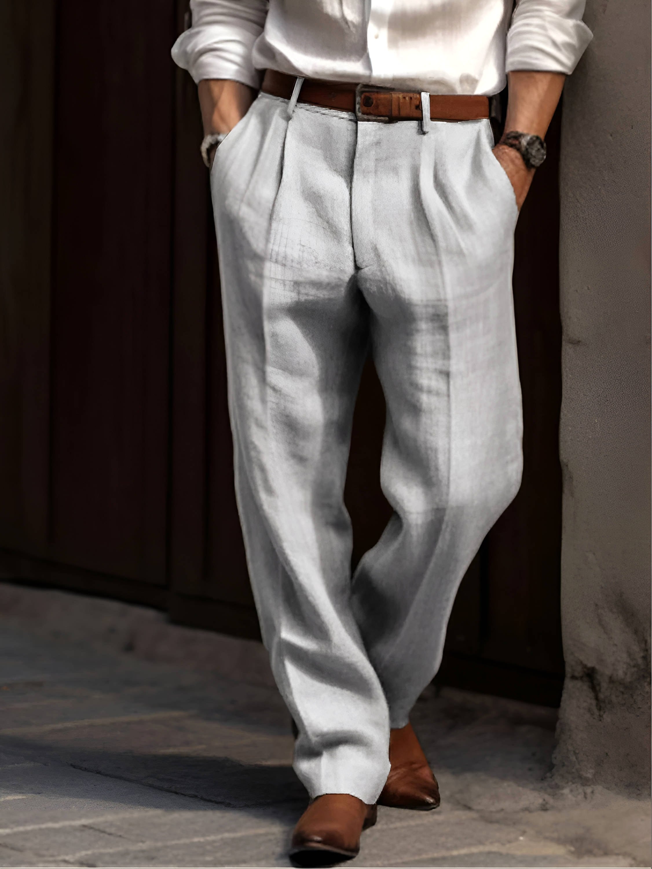 Sean | Herren klassische Bundfaltenhose, bequeme Anzughose | Nomadnts | Nomadnts