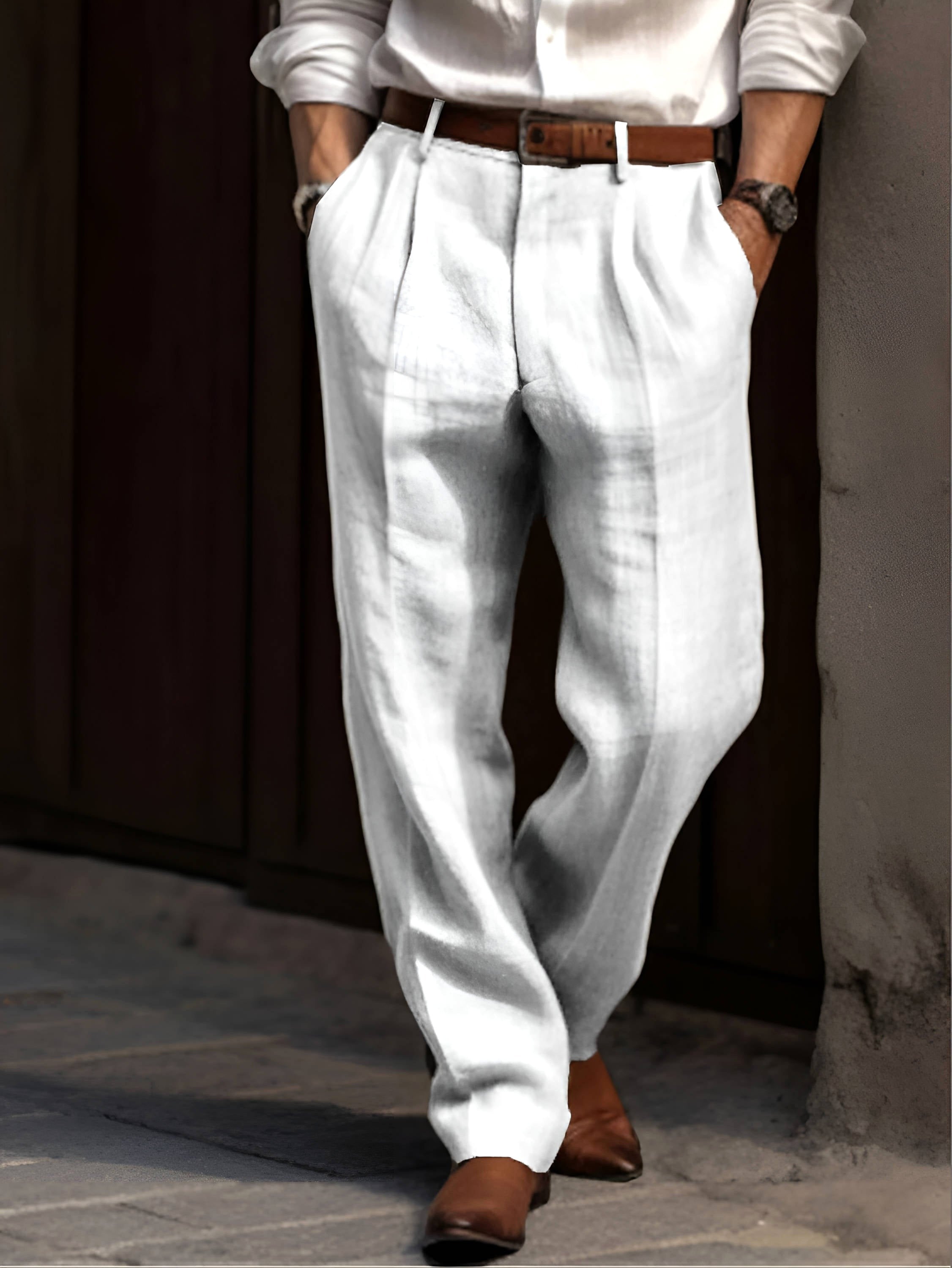 Sean | Herren klassische Bundfaltenhose, bequeme Anzughose | Nomadnts | Nomadnts