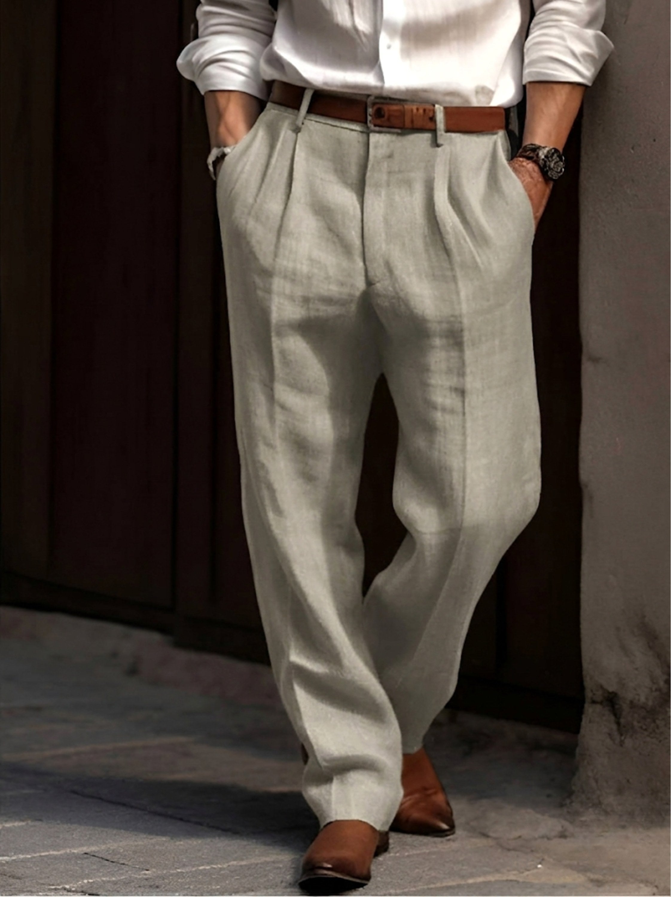 Sean | Herren klassische Bundfaltenhose, bequeme Anzughose | Nomadnts | Nomadnts