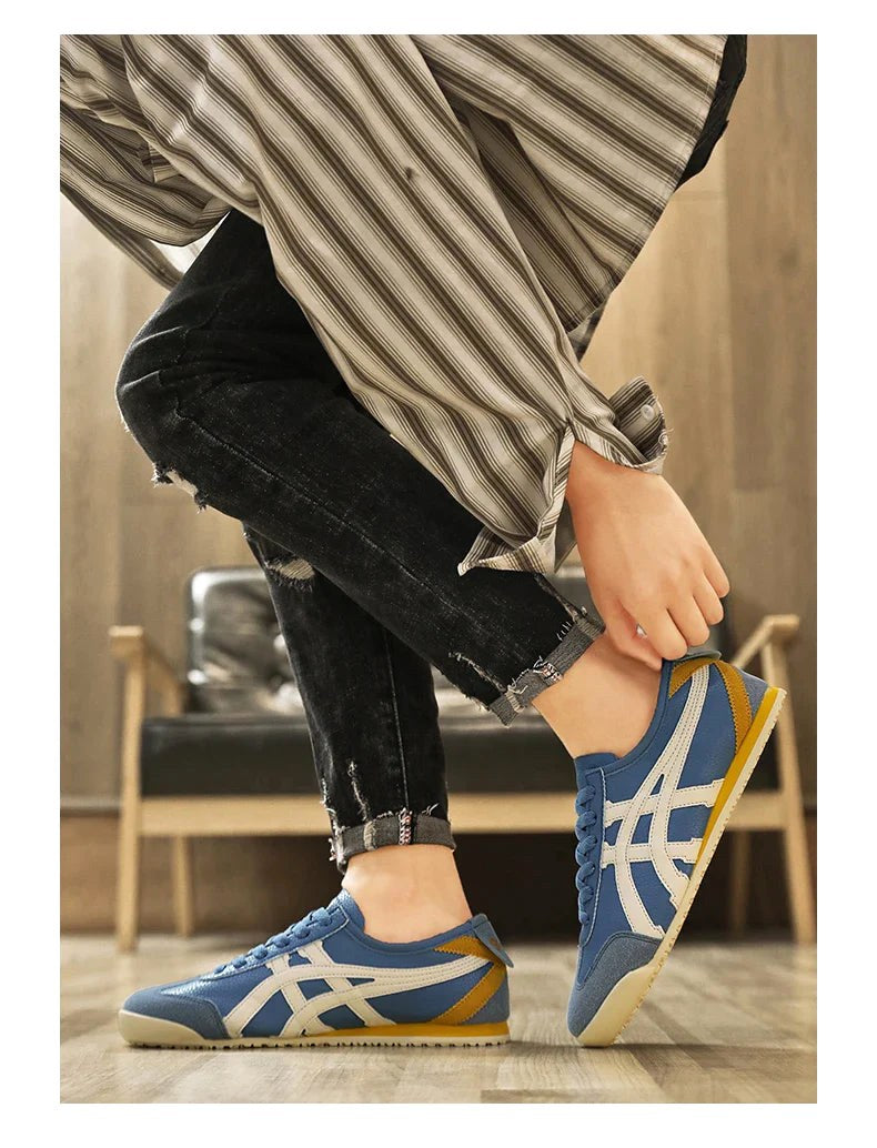 Sebastian | Herren-Retro-Sneaker mit Kontraststreifen und Wildleder-Akzenten, Vintage-Laufsneaker | Nomad NTS