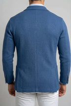 Sebastian | Herrenblazer aus Denim mit Revers, Strukturierter Knopfblazer | Nomad NTS