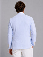 Shaun | Herren gestreifter, tailliert geschnittener Blazer, leichte Anzugjacke | Nomadnts | Green