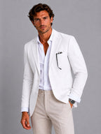 Shaun | Herren gestreifter, tailliert geschnittener Blazer, leichte Anzugjacke | Nomadnts | Nomadnts