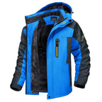 Simon | Herren Warme Wind- und Wasserdichte Winterjacke, Isolierte Herbst Jacke | Nomad NTS | Blauw