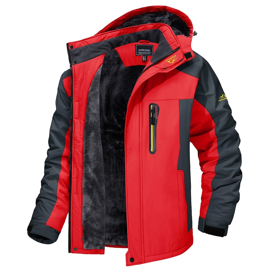 Simon | Herren Warme Wind- und Wasserdichte Winterjacke, Isolierte Herbst Jacke | Nomad NTS | Zwart