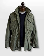 Simon | Herren Military-Feldjacke, Outdoor-Jacke mit verstellbarem Tunnelzug | Nomadnts | Black
