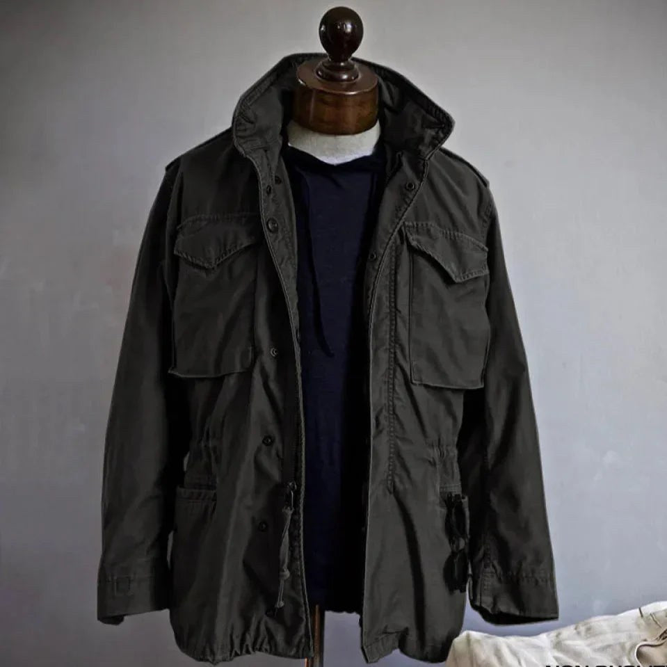 Simon | Herren Military-Feldjacke, Outdoor-Jacke mit verstellbarem Tunnelzug | Nomadnts | Nomadnts