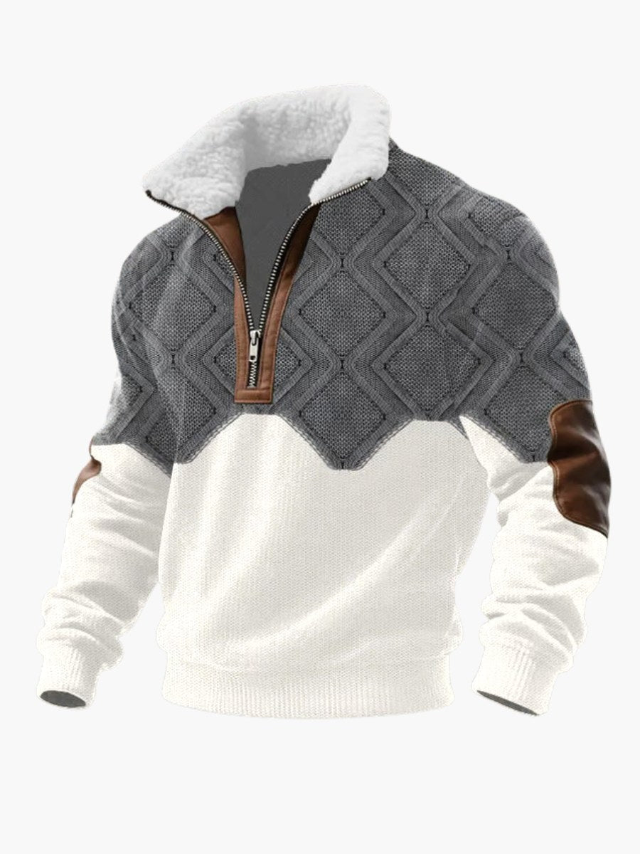 Spencer | Herren Fleece-Pullover mit hohem Kragen, warmer Pullover zum Kombinieren | Nomadnts | Nomadnts