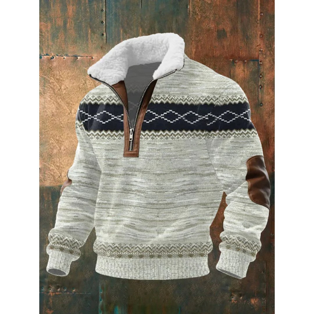 Spencer | Herren Fleece-Pullover mit hohem Kragen, warmer Pullover zum Kombinieren | Nomadnts | Nomadnts