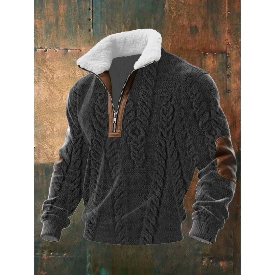 Spencer | Herren Fleece-Pullover mit hohem Kragen, warmer Pullover zum Kombinieren | Nomadnts | Nomadnts