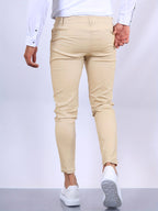 Stefan | Herren Slim-Fit Chinohose in Blau, Stretch Business Hose | Nomad NTS