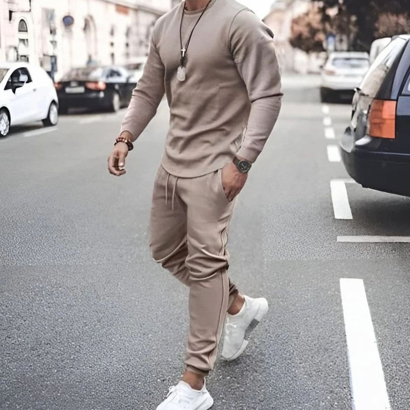 Theodor | Herren Trainingsanzug mit Langarm, Zweiteiler Jogger Set | Nomad NTS