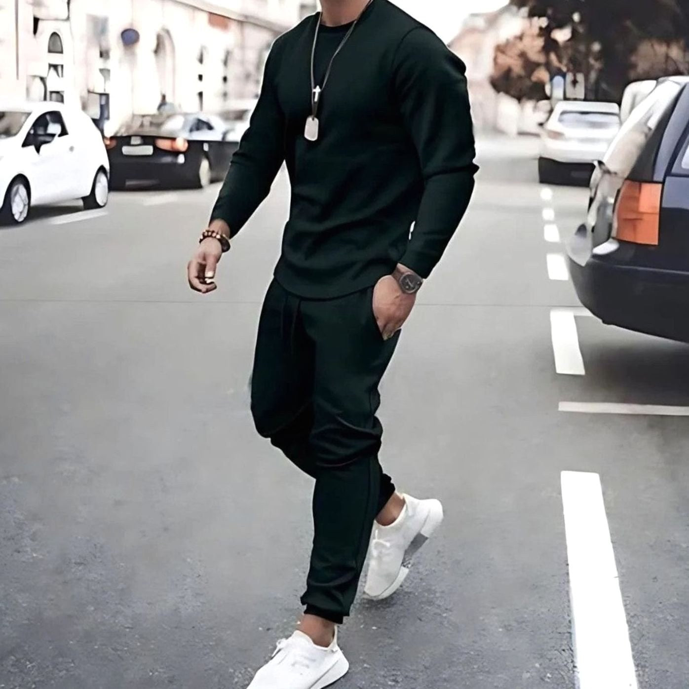 Theodor | Herren Trainingsanzug mit Langarm, Zweiteiler Jogger Set | Nomad NTS