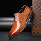 Thomas | Herren Schnürschuhe mit Brogue-Details, Elegante Businessschuhe | Nomad NTS | Rot