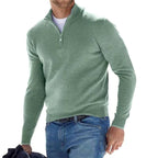 Toby | Herren Quarter-Zip Strickpullover, Pullover mit Stehkragen | Nomadnts | Green