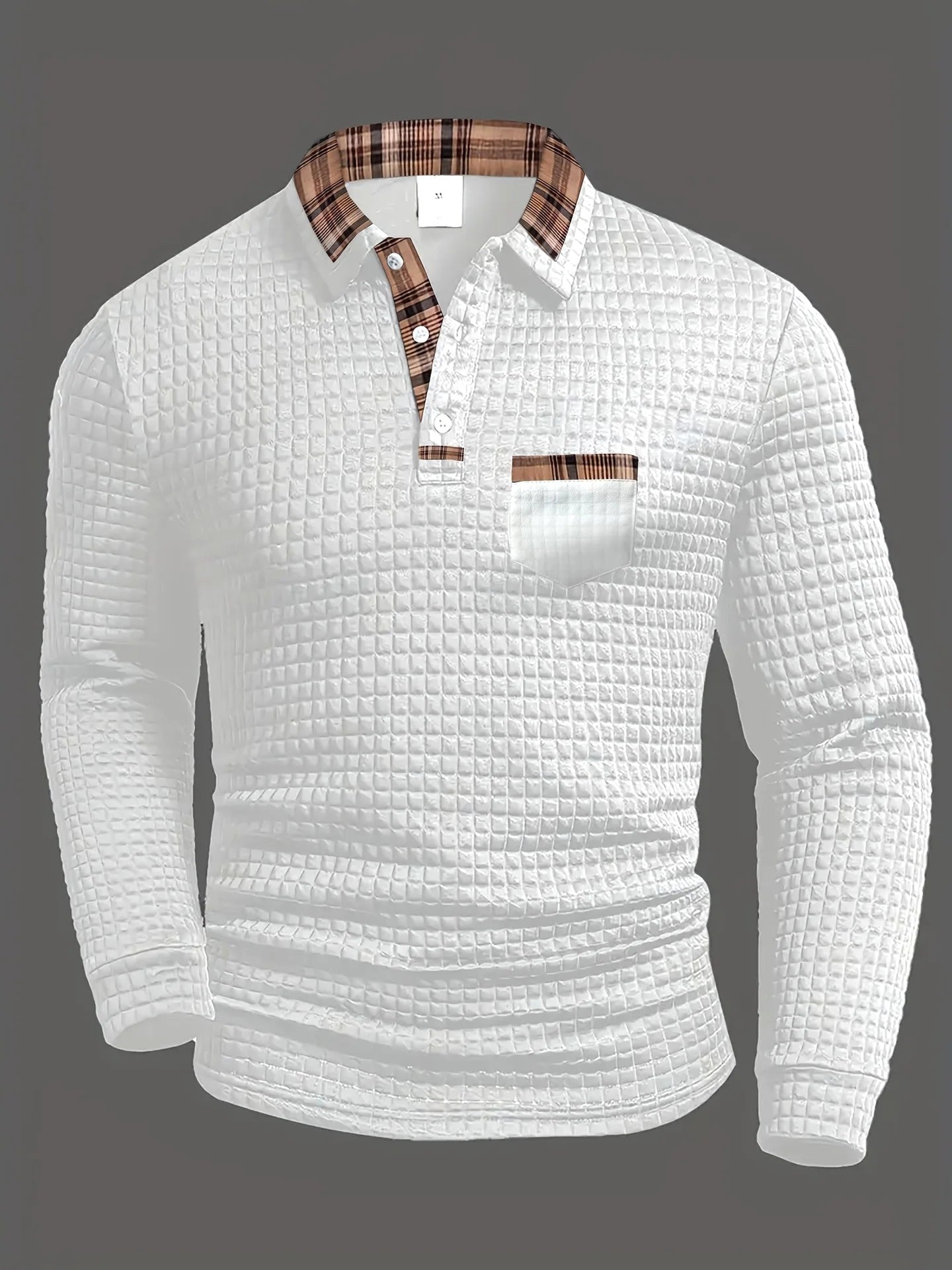 Torsten | Herren-Poloshirt mit Karomuster, Klassisches Karomuster-Poloshirt | Nomad NTS | Legergroen