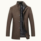 Tucker | Taillierter Herren-Trenchcoat aus Wollmix, klassischer eleganter Mantel | Nomadnts