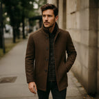 Tucker | Taillierter Herren-Trenchcoat aus Wollmix, klassischer eleganter Mantel | Nomadnts