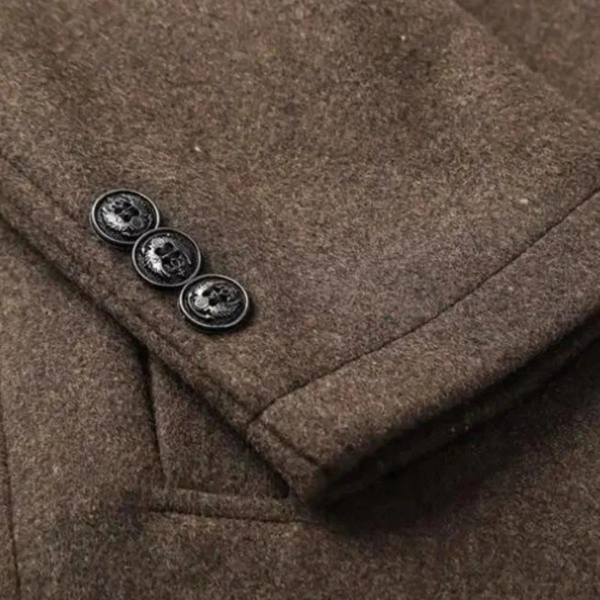 Tucker | Taillierter Herren-Trenchcoat aus Wollmix, klassischer eleganter Mantel | Nomadnts