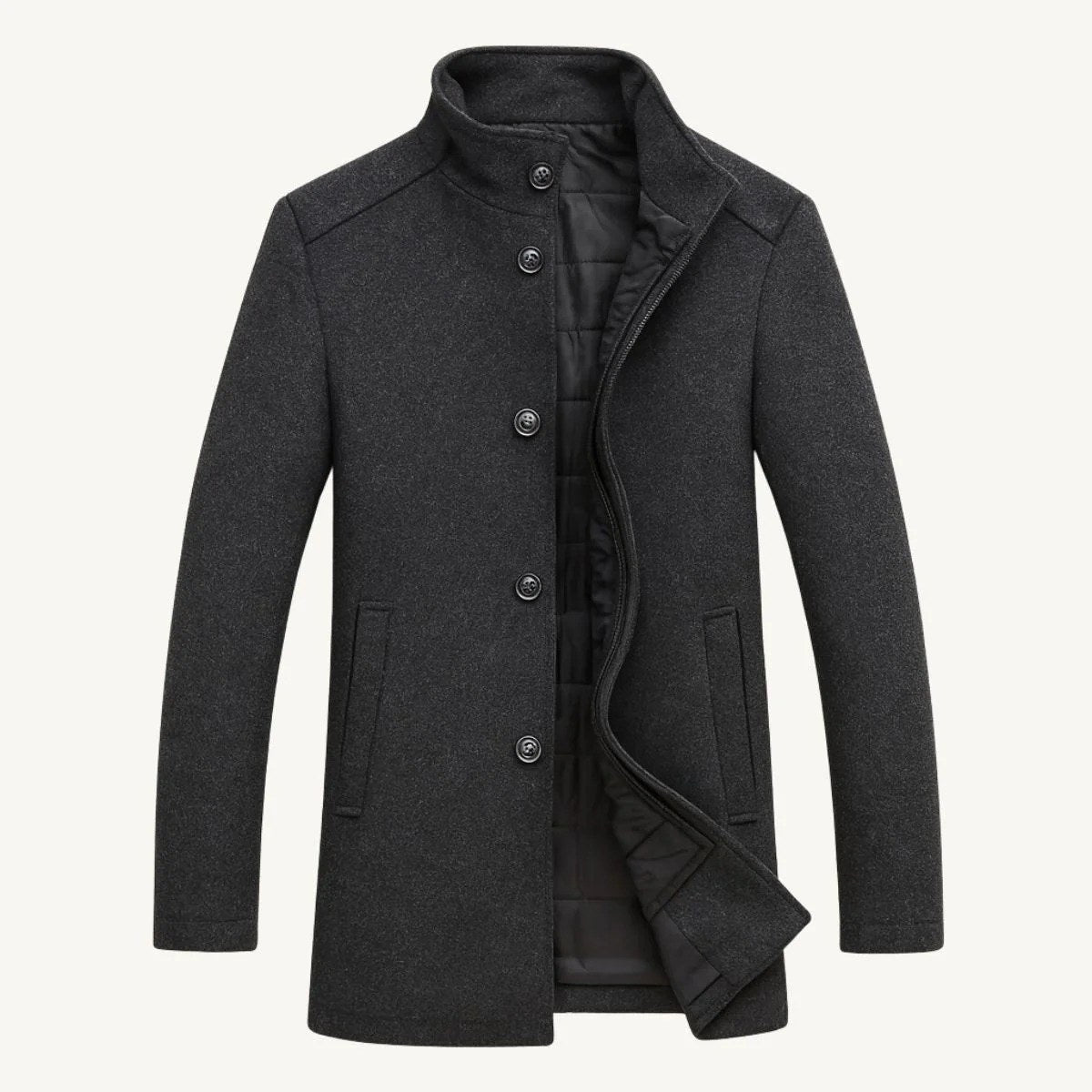 Tucker | Taillierter Herren-Trenchcoat aus Wollmix, klassischer eleganter Mantel | Nomadnts