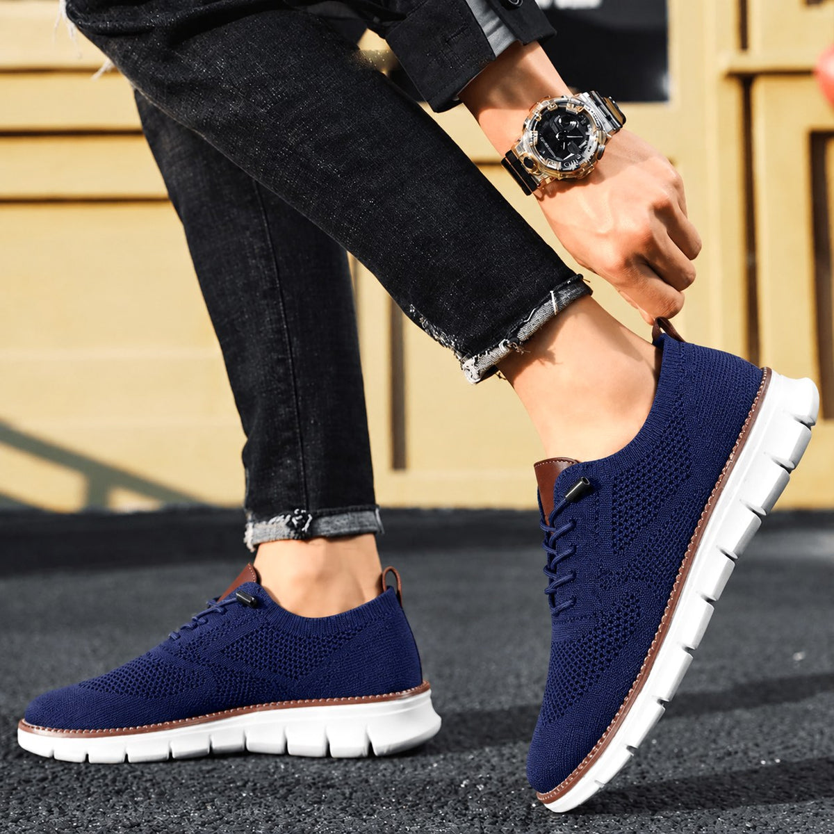 Ulrich | Herren Atmungsaktive Alltags-Schuhe, Komfort-Schuhe für den täglichen Gebrauch | Nomad NTS | Caramel