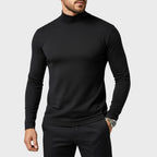 Uwe | Herren-Rollkragenpullover mit schlanker Passform, eleganter Herbst-Pullover | Nomad NTS | Black