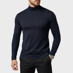 Uwe | Herren-Rollkragenpullover mit schlanker Passform, eleganter Herbst-Pullover | Nomad NTS | Blue