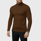 Uwe | Herren-Rollkragenpullover mit schlanker Passform, eleganter Herbst-Pullover | Nomad NTS | Brown