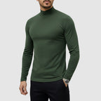 Uwe | Herren-Rollkragenpullover mit schlanker Passform, eleganter Herbst-Pullover | Nomad NTS | Green
