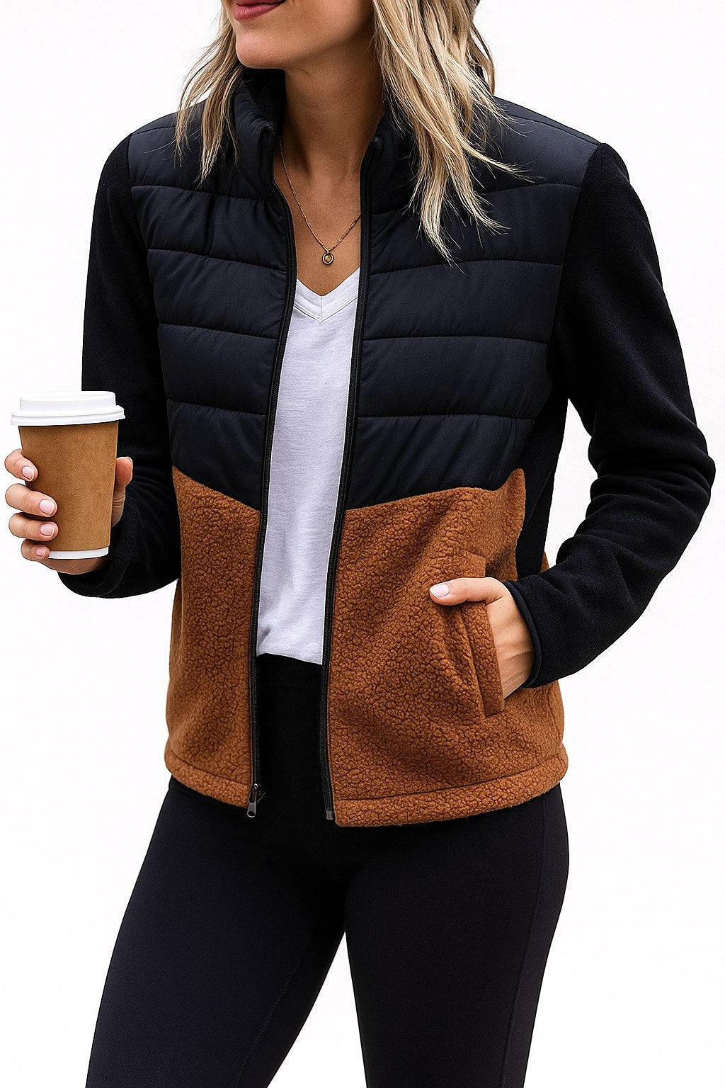 Valerie | Damen leichte Steppjacke, fleece-gefütterter Herbstmantel | Nomadnts | Nomadnts
