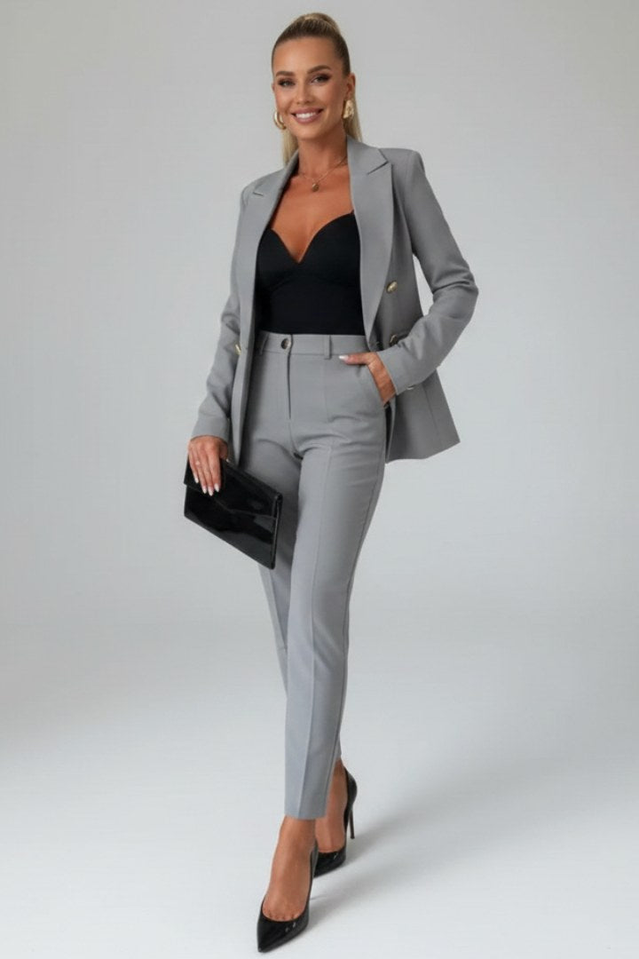 Valerie | Damen tailliert geschnittener Blazer-Anzug, Hosenanzug mit hoher Taille | Nomadnts | Nomadnts