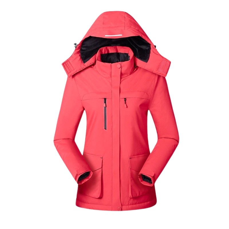 Victoire | Damen beheizte Jacke mit Kapuze und USB-Anschluss, Jacke mit verstellbarer Temperatur | Nomadnts | Purple