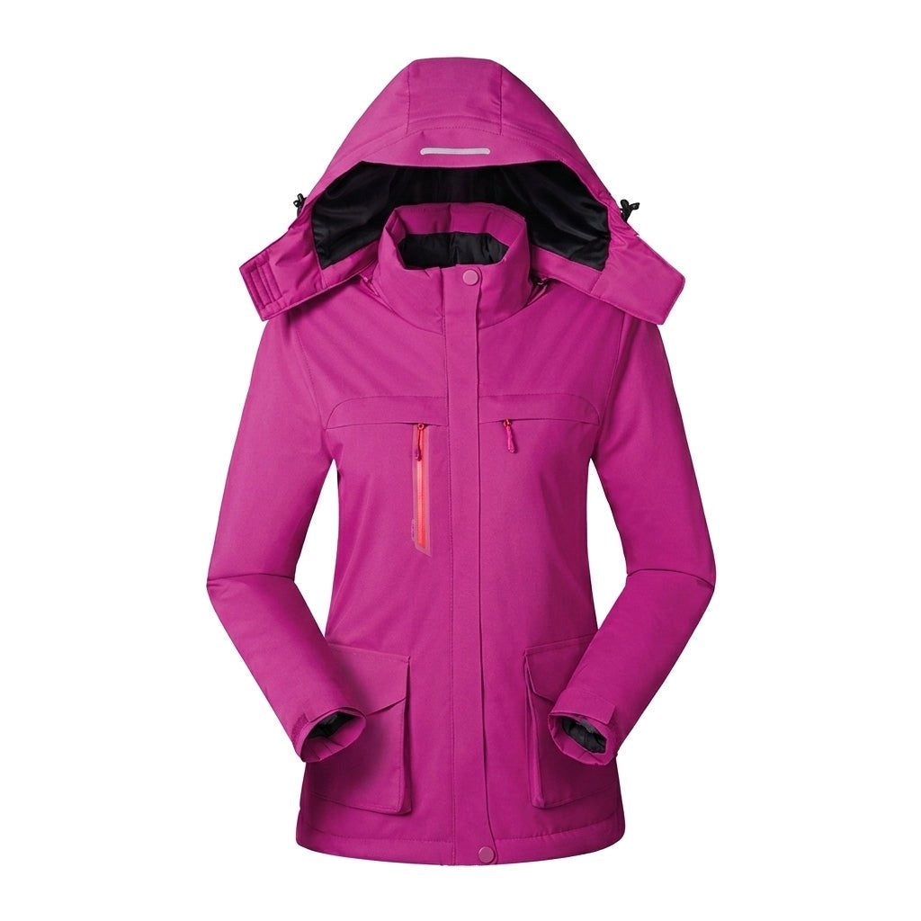 Victoire | Damen beheizte Jacke mit Kapuze und USB-Anschluss, Jacke mit verstellbarer Temperatur | Nomadnts | Pink