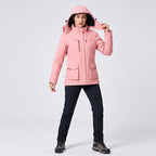 Victoire | Damen beheizte Jacke mit Kapuze und USB-Anschluss, Jacke mit verstellbarer Temperatur | Nomadnts | Nomadnts