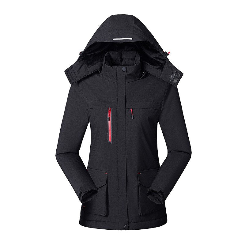 Victoire | Damen beheizte Jacke mit Kapuze und USB-Anschluss, Jacke mit verstellbarer Temperatur | Nomadnts | Nomadnts