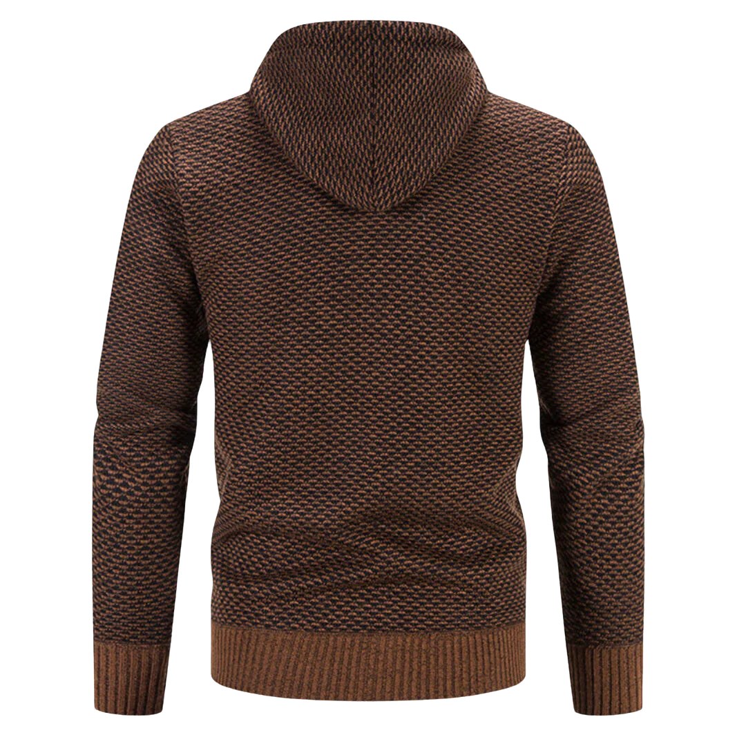 Viktor | Herren Premium Hoodie, Eleganter Kapuzenpullover | Nomad NTS | Blauw