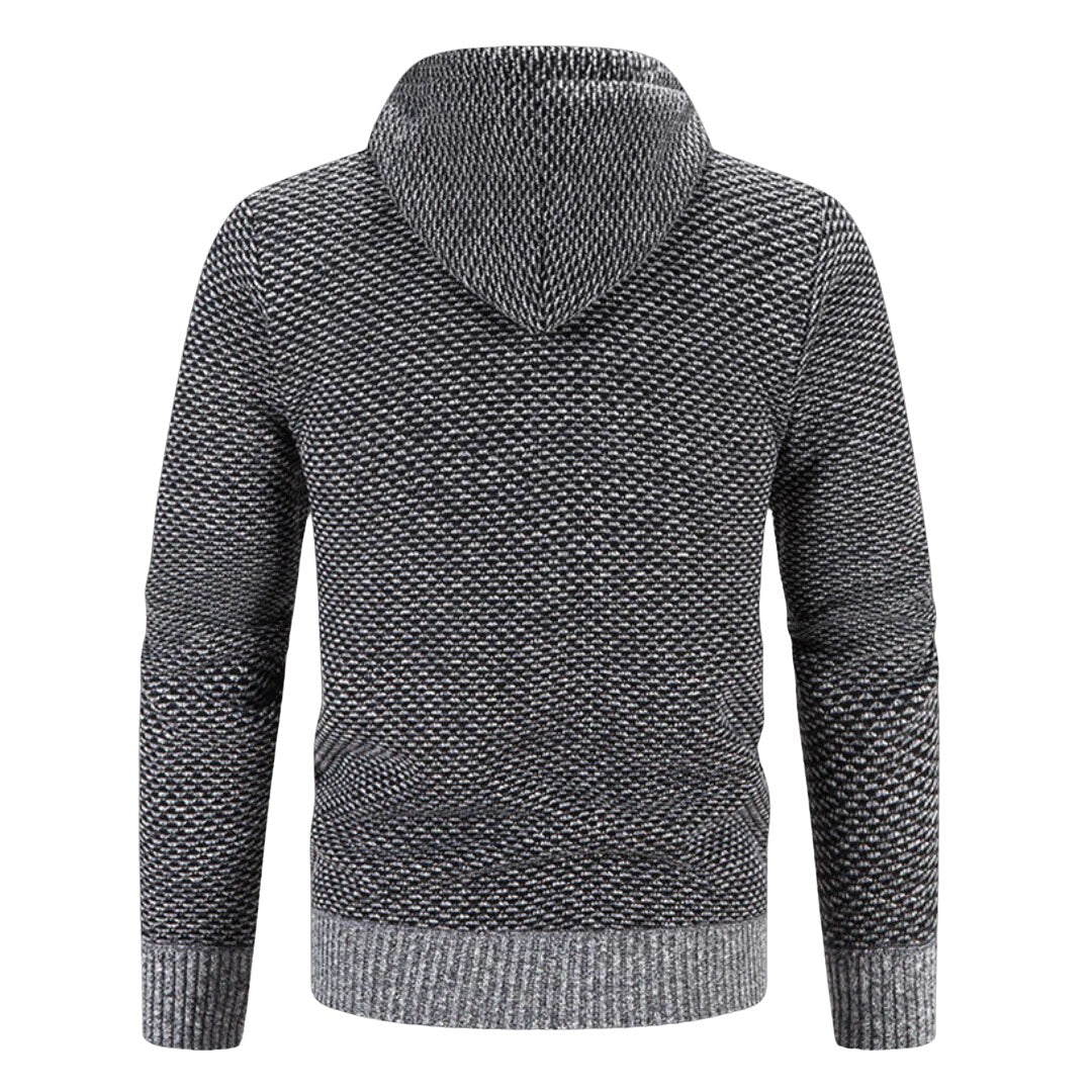 Viktor | Herren Premium Hoodie, Eleganter Kapuzenpullover | Nomad NTS | Grijs