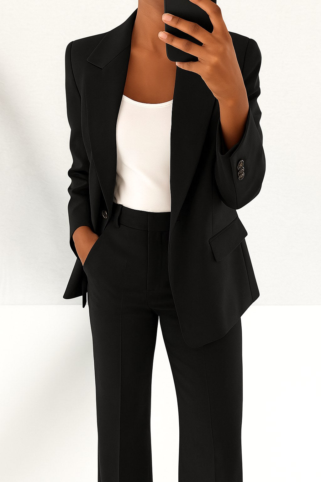 Vivienne | Damen tailliert geschnittenes Blazer- und Hosen-Set | Nomadnts | Nomadnts