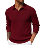 Volker | Herrenpullover mit Polokragen, Eleganter Strickpullover | Nomad NTS | Black