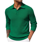 Volker | Herrenpullover mit Polokragen, Eleganter Strickpullover | Nomad NTS | Green