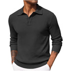 Volker | Herrenpullover mit Polokragen, Eleganter Strickpullover | Nomad NTS | Grey